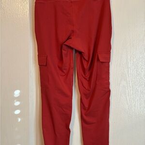 Old Navy Orangish Red Leggings with Pockets